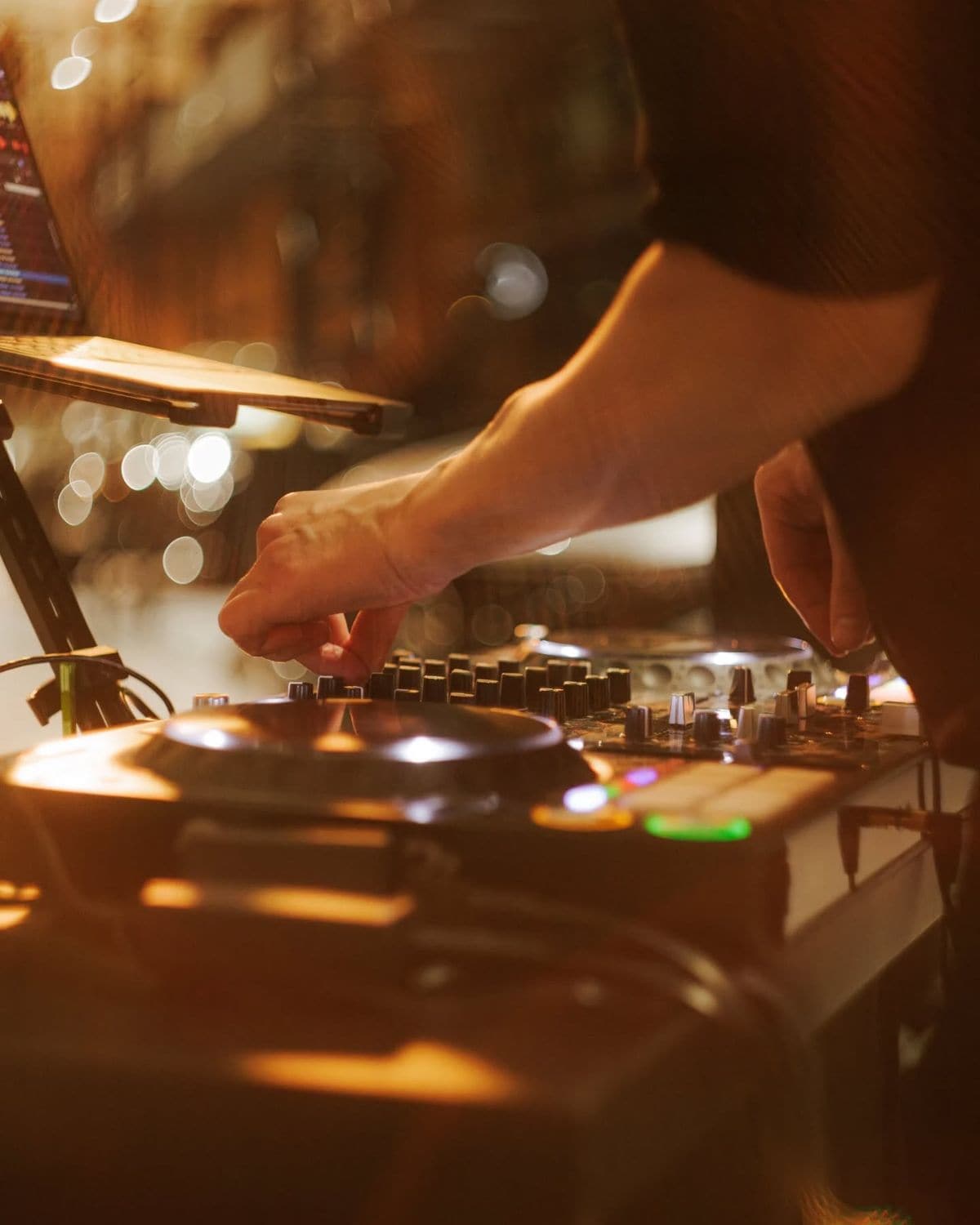 DJ performing for a dancefloor